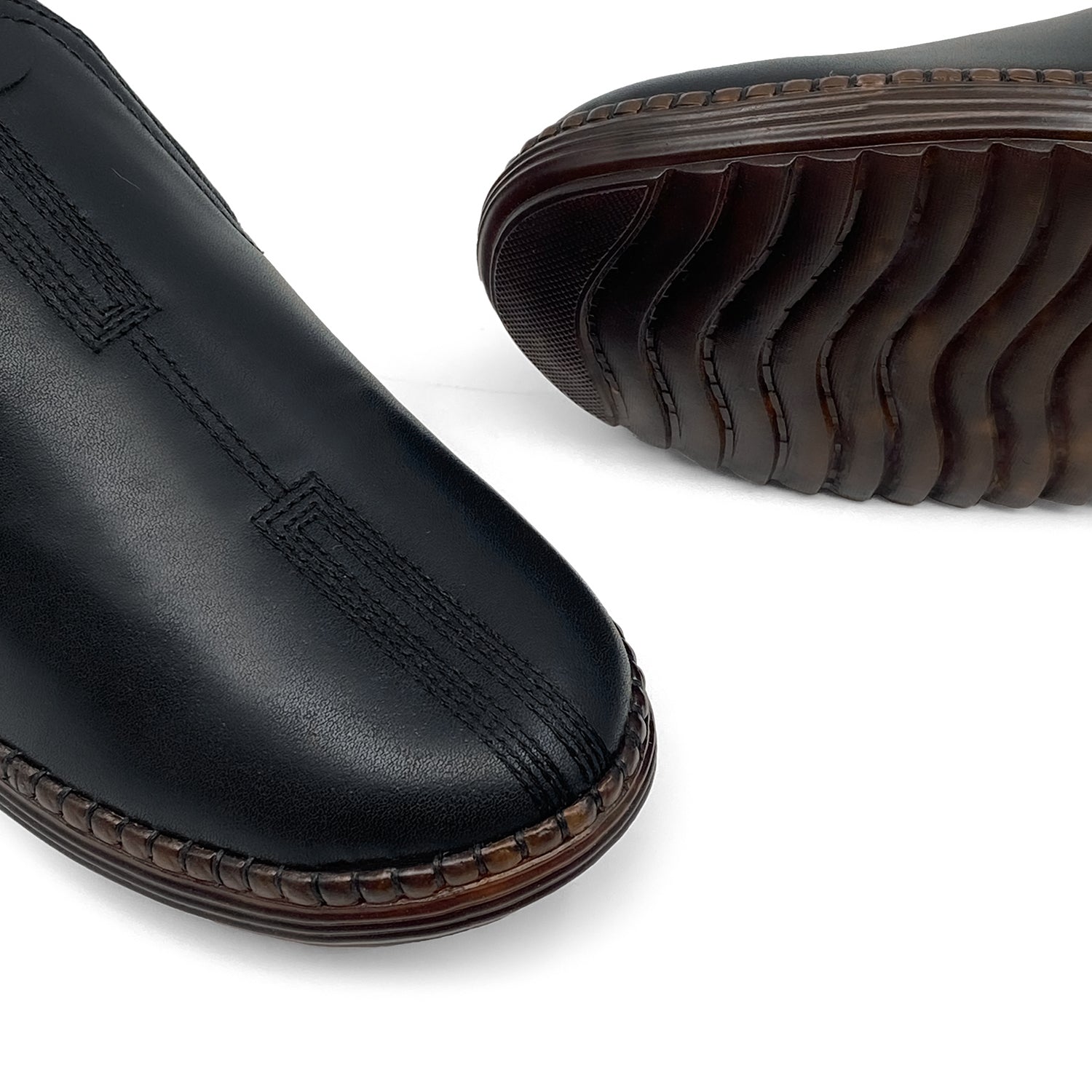 Medisole Black | Mens Black Brogues