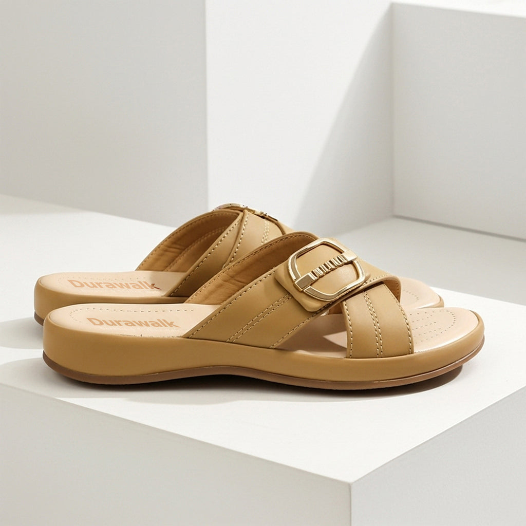 LS-Mustard Cross Buckle