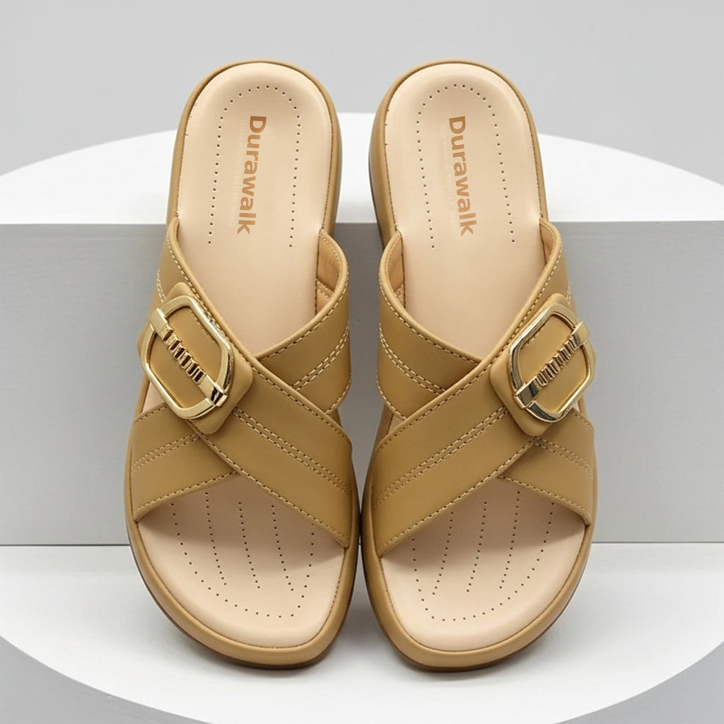 LS-Mustard Cross Buckle