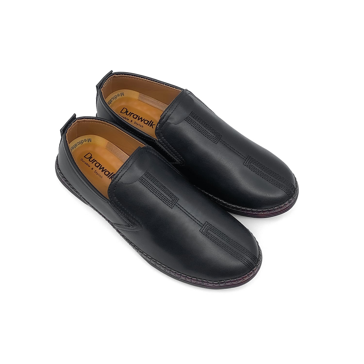 Medisole Black | Mens Black Brogues