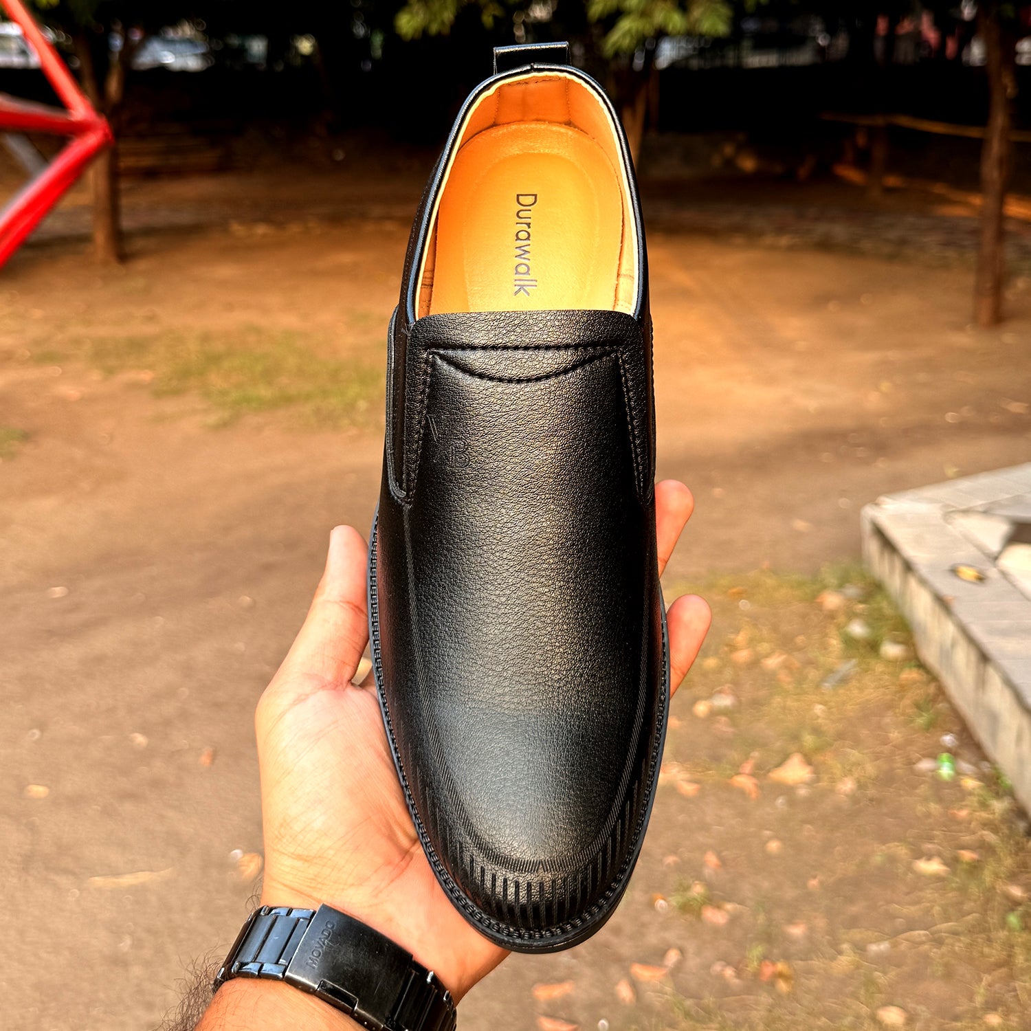 Durawalk Black Premium Loafers