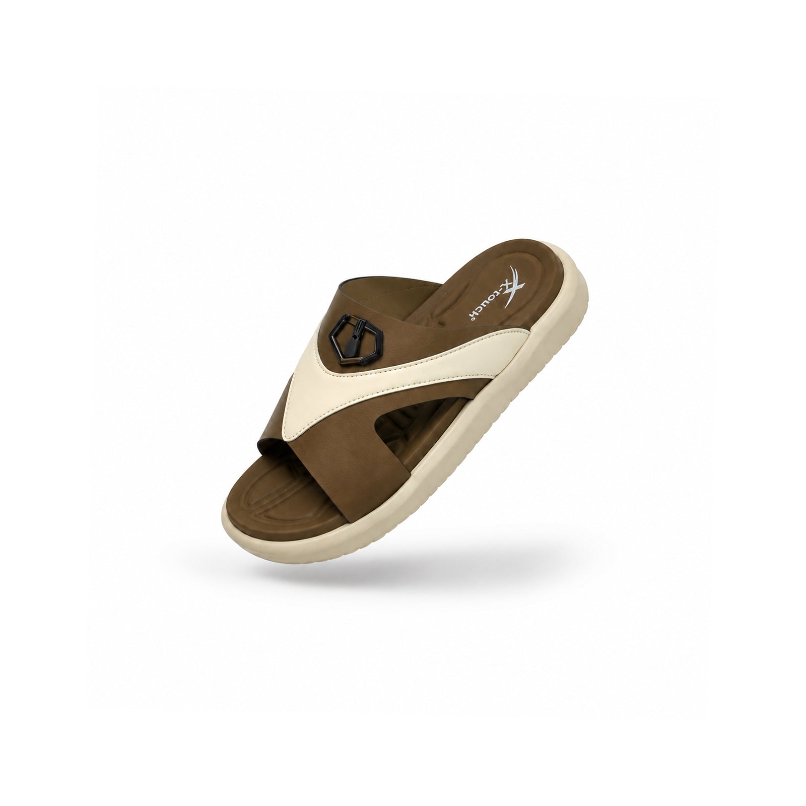 Olive Green Buckle Slipper