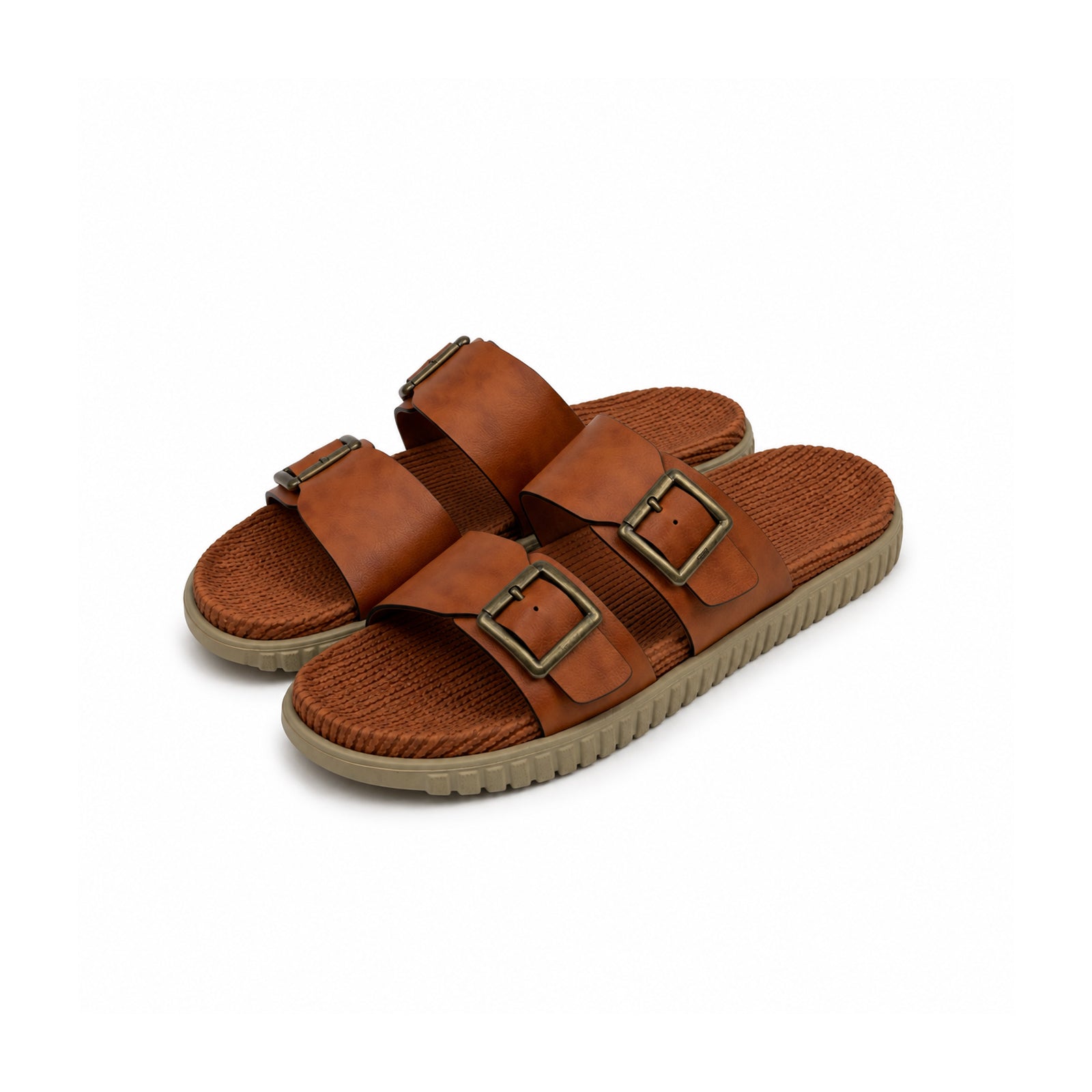 Brown Strap Slipper