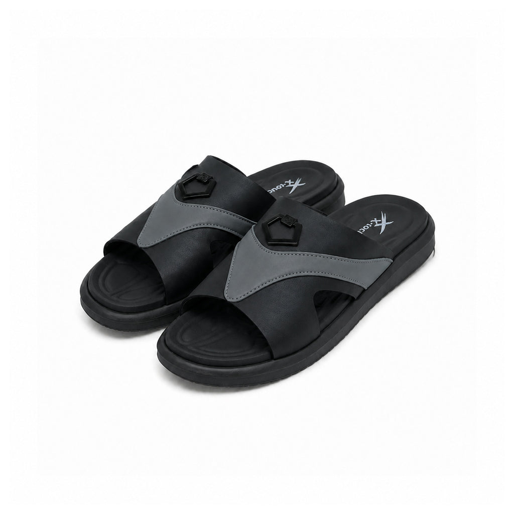 Black Buckle Slipper