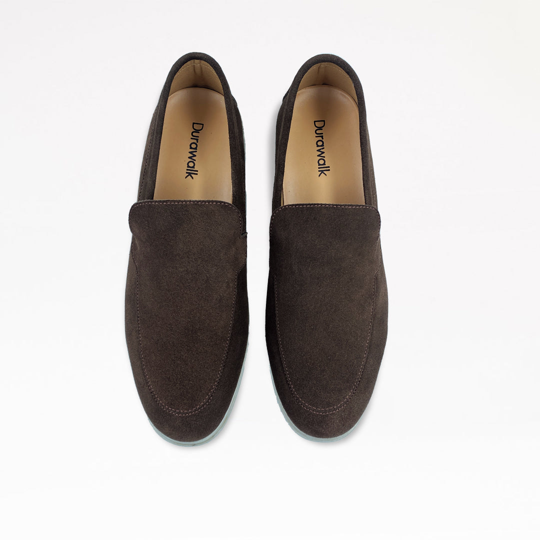 Brown Suede Loafers For Men | (Rich Chocolate Brown)