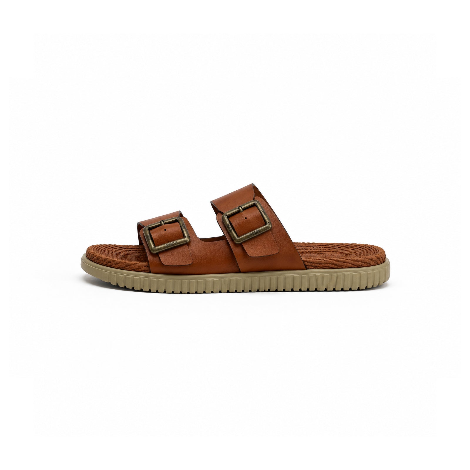 Brown Strap Slipper