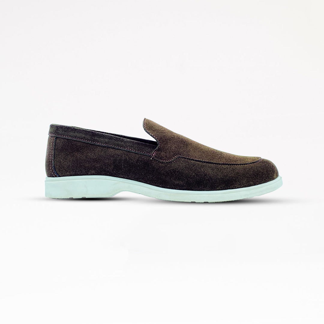 Brown Suede Loafers For Men | (Rich Chocolate Brown)