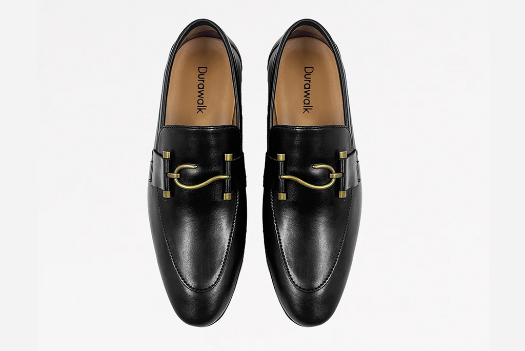 Executive Leather Hook-Up Shoes | Black Leather Shoes