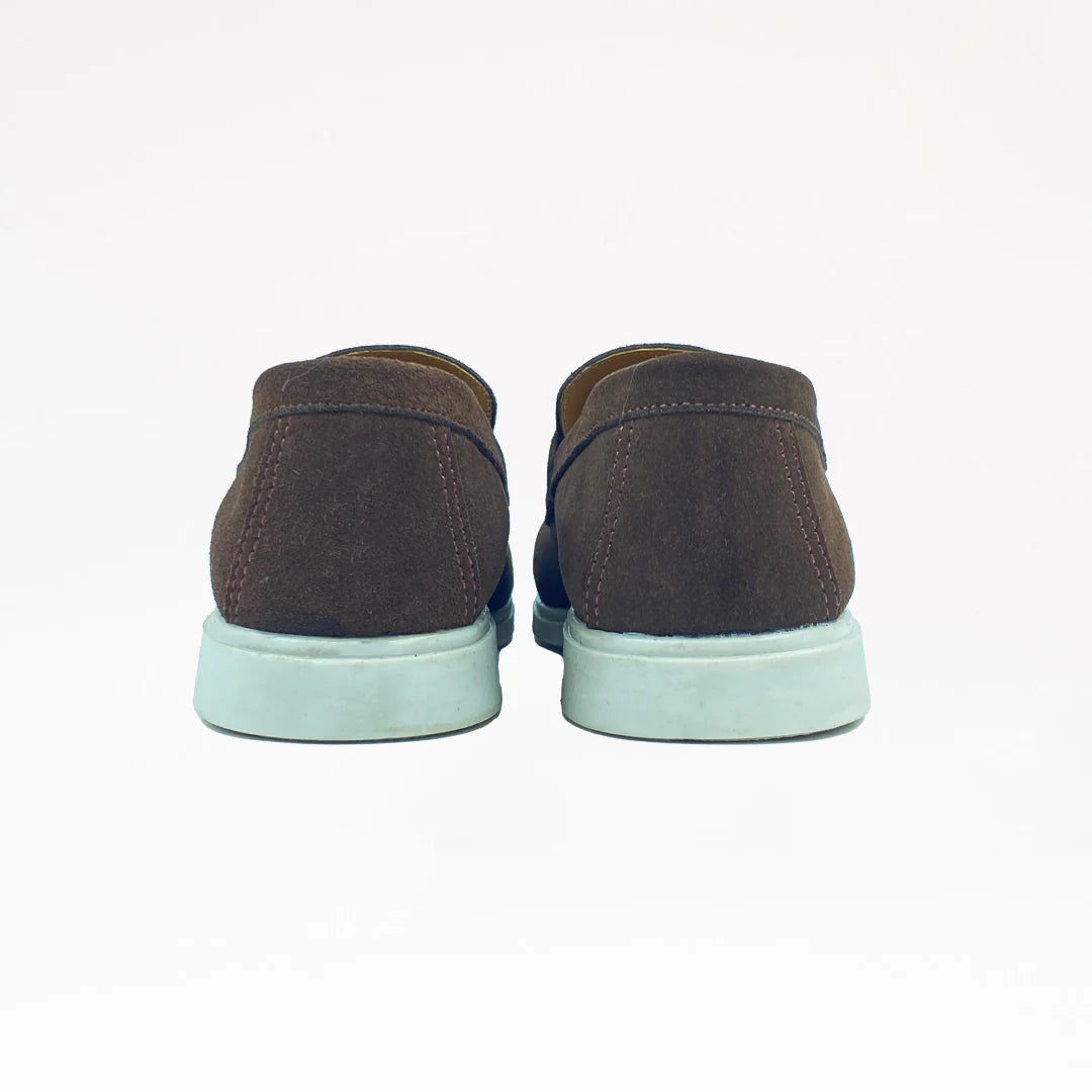 Brown Suede Loafers For Men | (Rich Chocolate Brown)