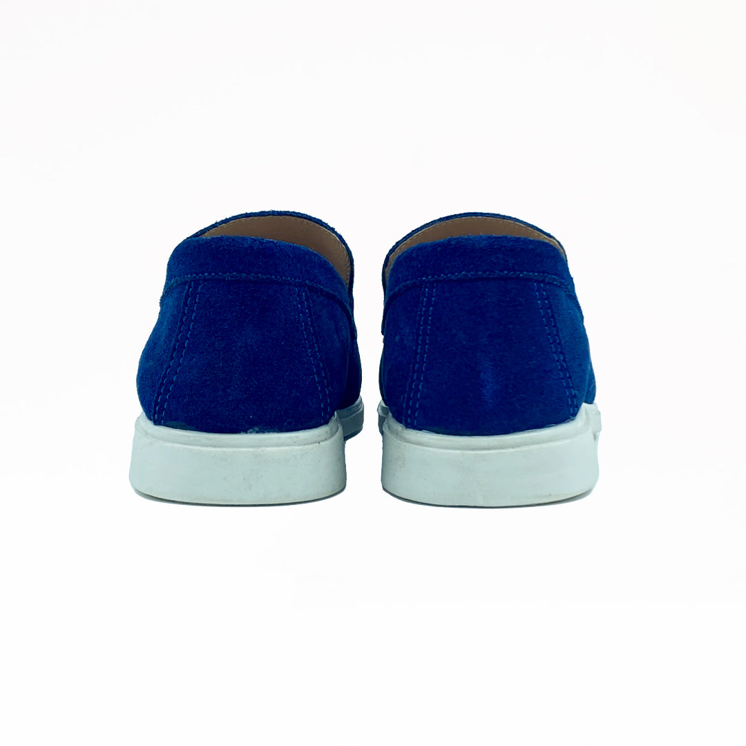 Suede Loafers | Classic Blue Suede Loafers For Men