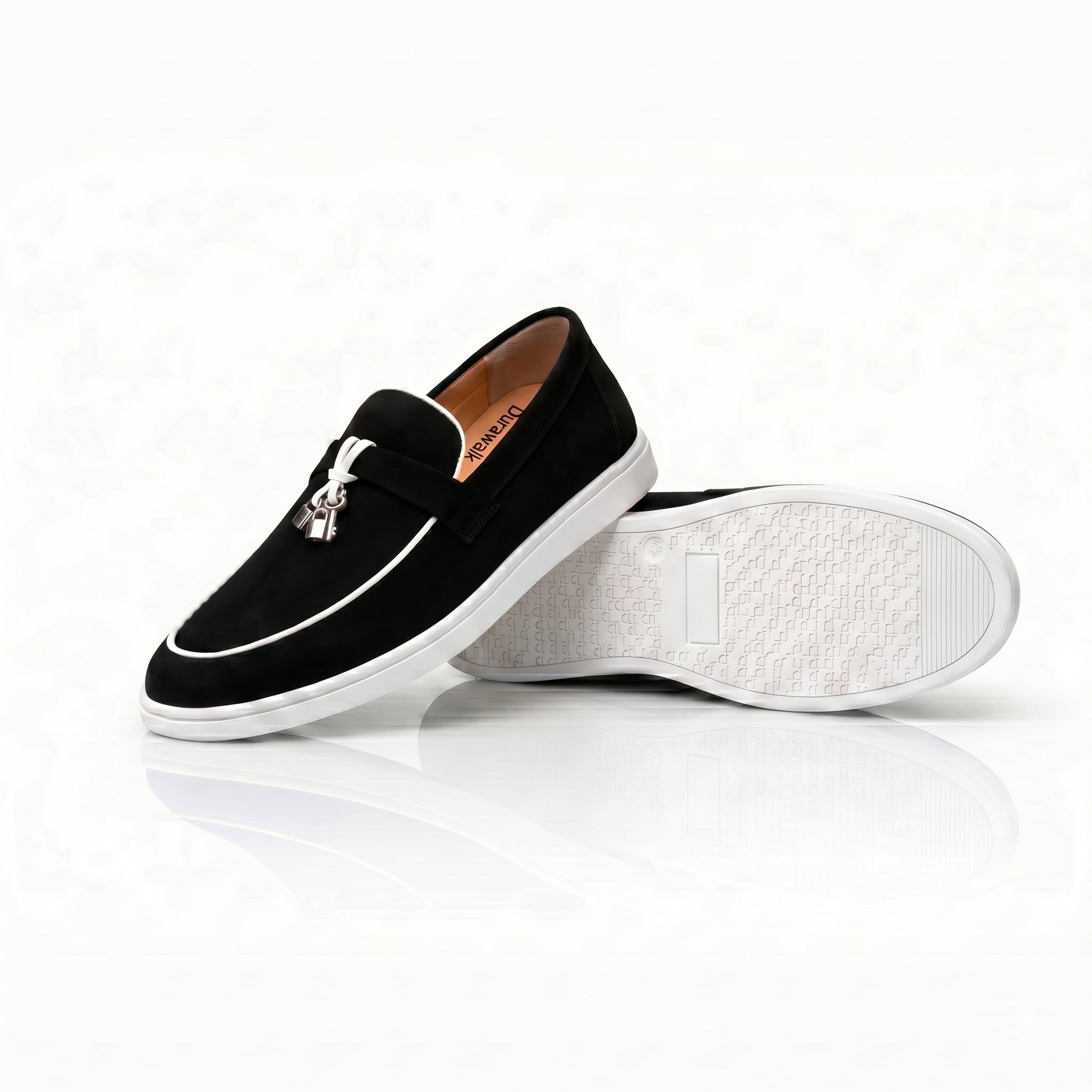 Black Loro Piana Loafers